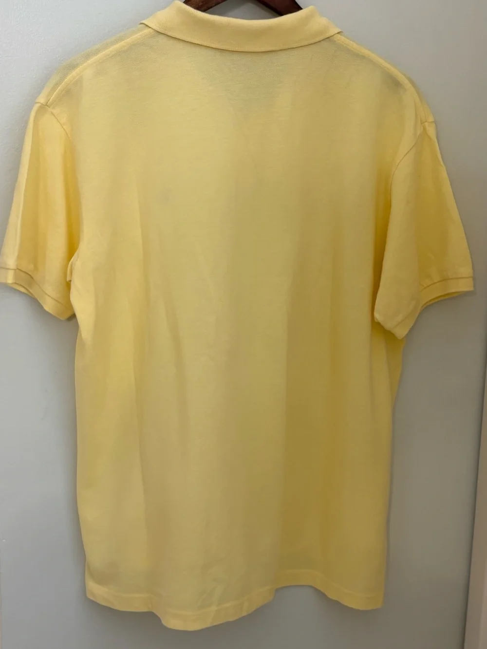 Vintage 1990s Polo Sport Ralph Lauren pale yellow Shirt Size:XL Cotton Navy Pony